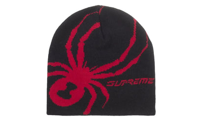 Supreme Supreme Spyder Beanie Black - widok główny z boku - Akcesoria