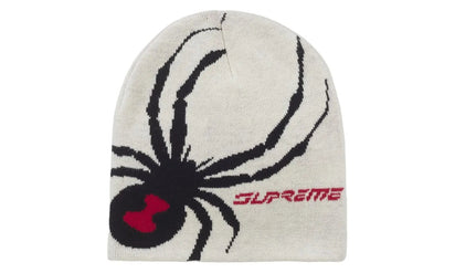 Supreme Supreme Spyder Beanie White - widok główny z boku - Akcesoria