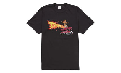 Supreme Supreme Thrasher Back Tail Tee Black - widok główny z boku - Streetwear