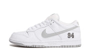 Supreme x Nike SB Dunk Low 94 White Metallic Silver