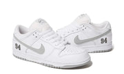 Supreme x Nike SB Dunk Low 94 White Metallic Silver - zdjęcie 2