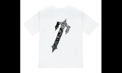 Trapstar Paisley Decode Monochrome Tee White - widok z drugiego boku - Premium Quality