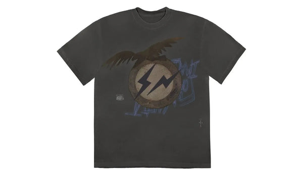 Travis Scott Cactus Jack For Fragment Create T-shirt Washed Black