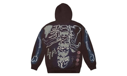 Travis Scott Cactus Jack For Fragment Skeleton Graffiti Full Zip Hoodie Multi - widok z drugiego boku - Premium Quality