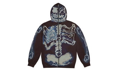 Travis Scott Travis Scott Cactus Jack For Fragment Skeleton Graffiti Full Zip Hoodie Multi - widok główny z boku - Streetwear
