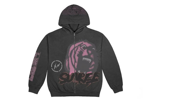 Travis Scott Cactus Jack For Fragment Sunrise Zip Up Hoodie Black