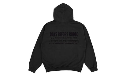 Travis Scott Rodeo Hoodie Black - widok z drugiego boku - Premium Quality