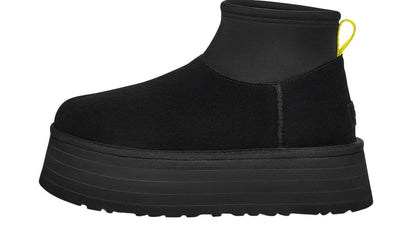UGG Classic Mini Dipper Boot Black Yellow czarny-żółty - widok główny z boku | Saturaise.com