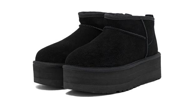 UGG Classic Ultra Mini Platform Black - UGG Classic Ultra Mini Platform Black - widok z drugiego boku - Premium Quality
