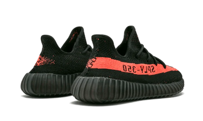 Buty Adidas Yeezy Boost 350 V2 Core Black Red - widok z przodu - Rozmiary EU