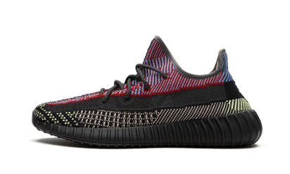 Adidas Yeezy Boost 350 V2 Yecheil (Non-Reflective) niebieski-żółty - widok główny z boku | Saturaise.com