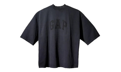 Adidas Yeezy Gap Engineered by Balenciaga Dove 3/4 Sleeve Tee Black czarny-biały - widok główny z boku | Saturaise.com