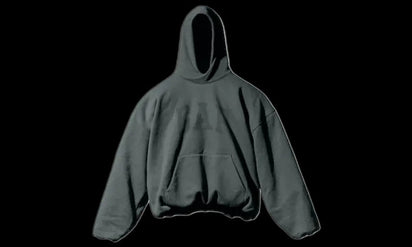 Adidas Yeezy Gap Engineered by Balenciaga Dove Hoodie Dark Green czerwony-zielony - widok główny z boku | Saturaise.com