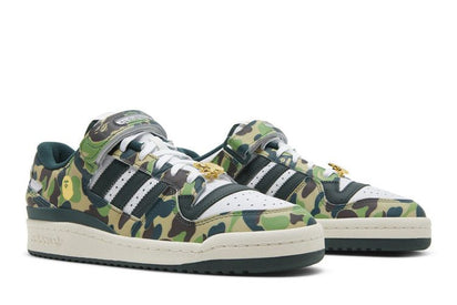 100% Oryginalne Forum 84 Low Bape 30th Anniversary Green Camo - widok z tyłu - 900.00 PLN