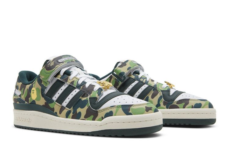 100% Oryginalne Forum 84 Low Bape 30th Anniversary Green Camo - widok z tyłu - 900.00 PLN