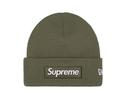 New Era x Supreme Box Logo Beanie Light Olive (FW25)
