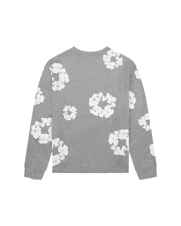 Denim Tears Long Sleeve Cotton Wreath T-shirt Grey - Kup oryginalne Denim Tears Long Sleeve Cotton Wreath T-shirt Grey DT-DTLSCW-GREY - widok z drugiego boku - Sneakersy