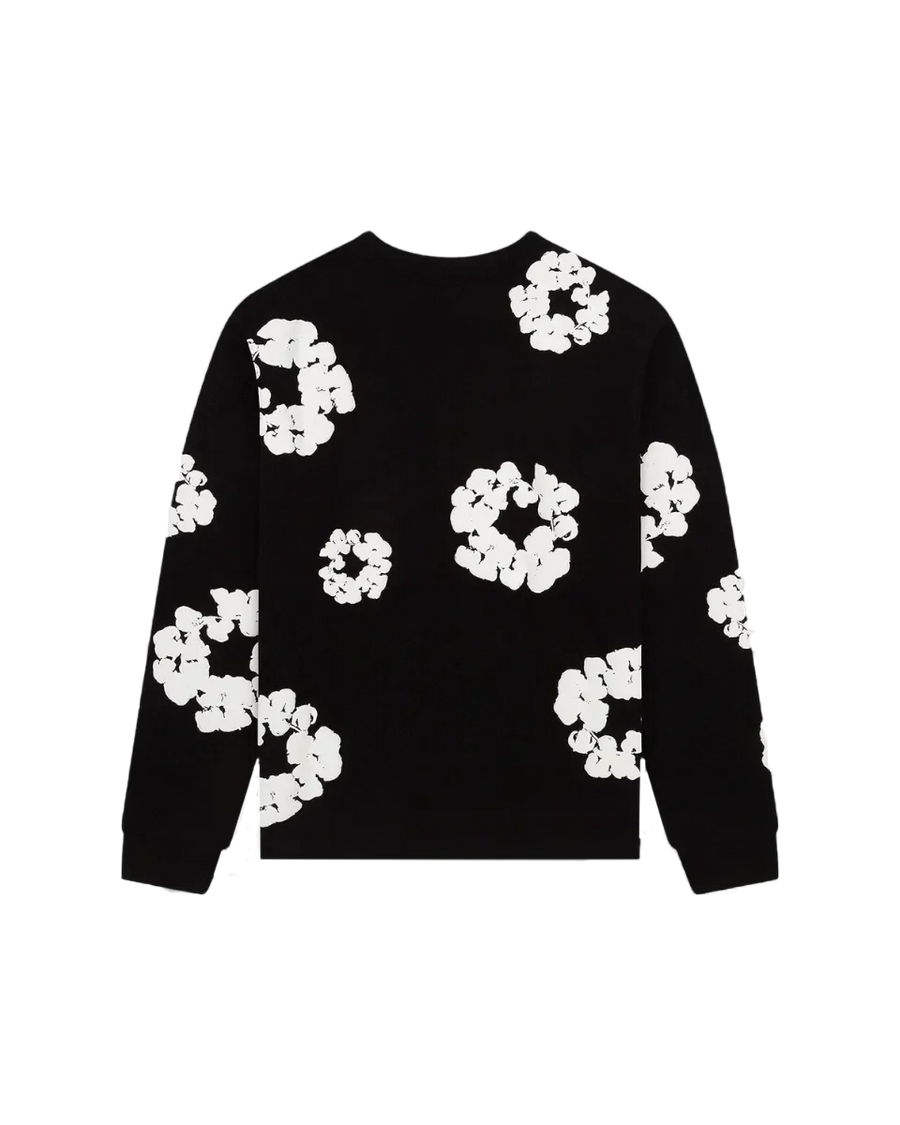 Kup oryginalne Denim Tears Long Sleeve Cotton Wreath T-shirt Black DT-DTLSCW-NAVY - widok z drugiego boku - Sneakersy