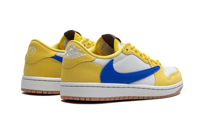 100% Oryginalne Air Jordan 1 Retro Low OG SP Travis Scott Canary - widok z tyłu - 1870.00 PLN