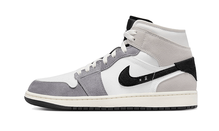 Air Jordan Air Jordan 1 Mid SE Craft Cement Grey szaro-czarny - widok główny z boku | Saturaise.com