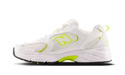 New Balance 530 White Lemonade biały-żółty - widok główny z boku | Saturaise.com