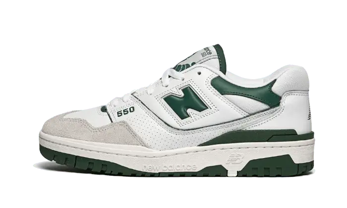 New Balance 550 White Green biały-zielony - widok główny z boku | Saturaise.com