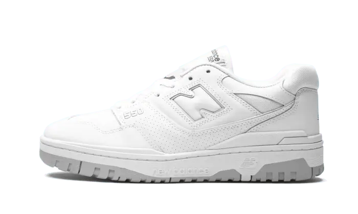 New Balance 550 White Grey biało-czarny - widok główny z boku | Saturaise.com