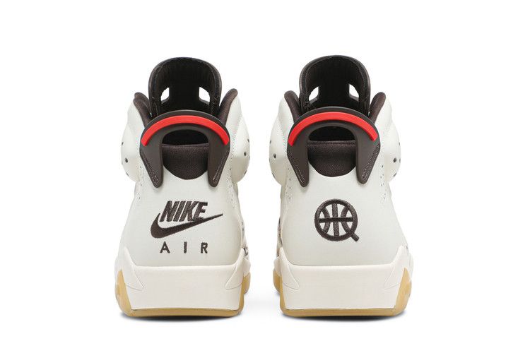 Buty Air Jordan Air Jordan 6 Retro Quai 54 Sail Brown (2020) - widok z przodu - Rozmiary EU