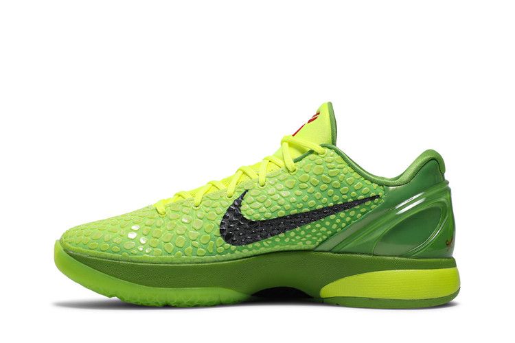 Yeezy Nike Kobe 6 Protro Grinch (2020) żółto-czarny - widok główny z boku | Saturaise.com