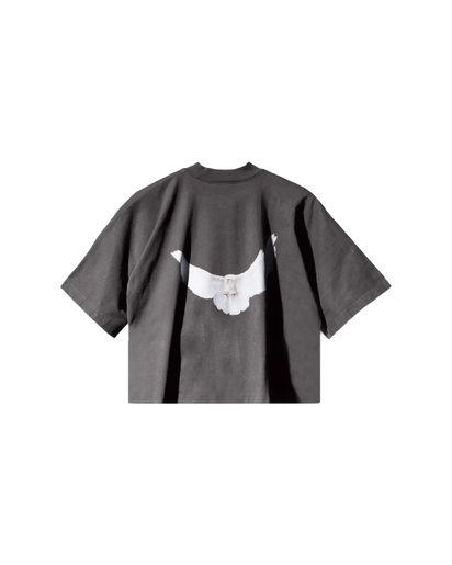 Kup oryginalne Yeezy Gap Engineered by Balenciaga Dove No Seam Tee Dark Grey - widok z drugiego boku - Sneakersy