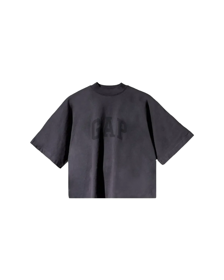 Adidas Yeezy Gap Engineered by Balenciaga Dove No Seam Tee Black czarny-biały - widok główny z boku | Saturaise.com