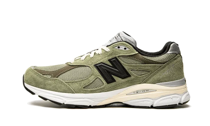 New Balance 990 V3 JJJJound Olive biały-zielony - widok główny z boku | Saturaise.com