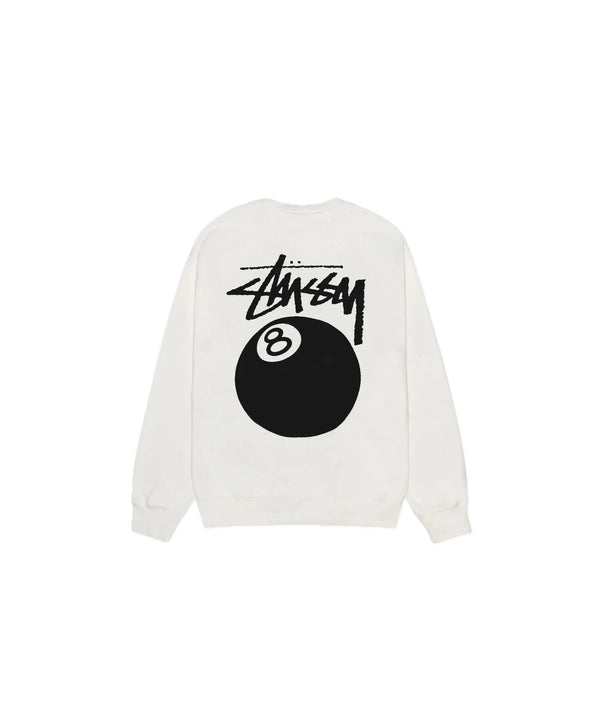 Stussy 8 Ball Pigment Dyed Crewneck Natural - Stussy 8 Ball Pigment Dyed Crewneck Natural - widok z drugiego boku - Premium Quality