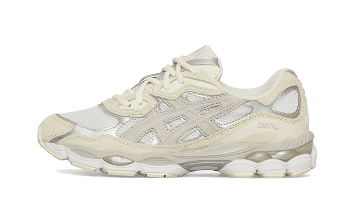 Asics Gel-NYC White Oyster Grey biały-szary - widok główny z boku | Saturaise.com