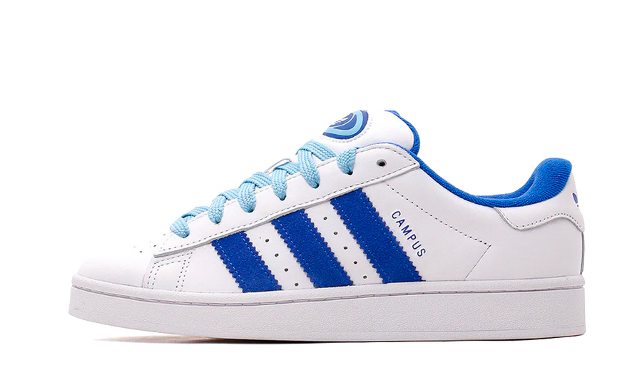 Yeezy Campus 00s Cloud White Bright Blue biały-niebieski - widok główny z boku | Saturaise.com