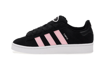 Yeezy Campus 00s Core Black True Pink czarny-biały - widok główny z boku | Saturaise.com