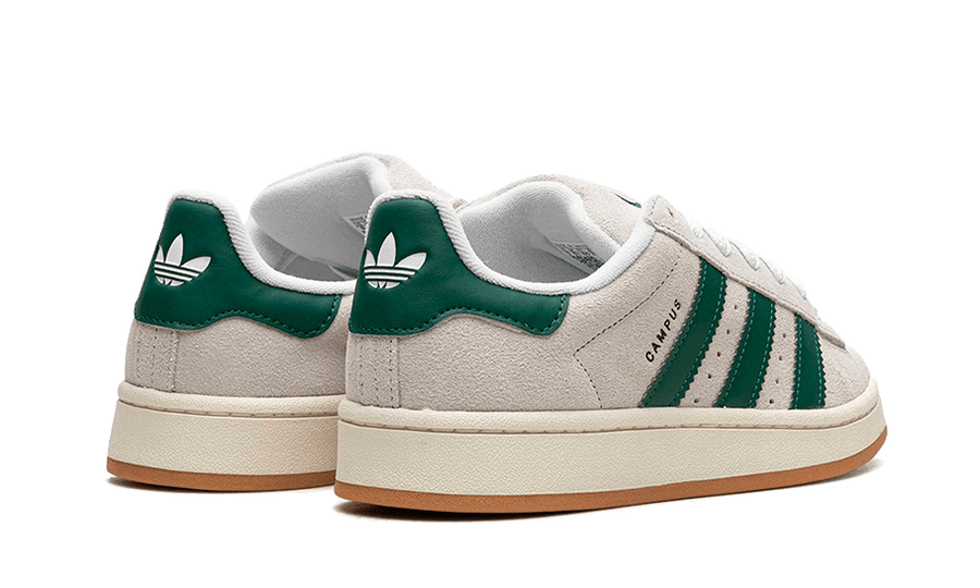 Buty Yeezy Campus 00s Crystal White Dark Green - widok z przodu - Rozmiary EU