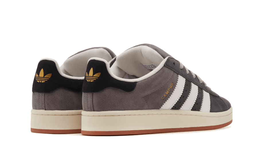 Buty Yeezy Campus 00s Dark Grey Grey Gum - widok z przodu - Rozmiary EU