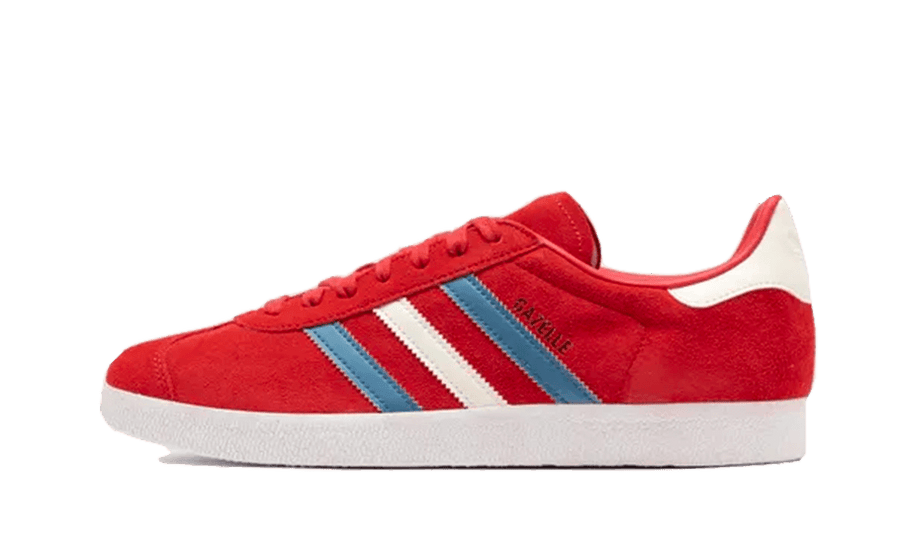 Adidas Gazelle Chile biały-czerwony - widok główny z boku | Saturaise.com