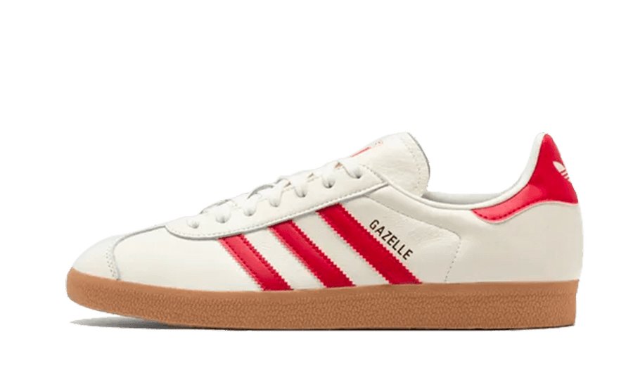 Adidas Gazelle Peru biały-czerwony - widok główny z boku | Saturaise.com