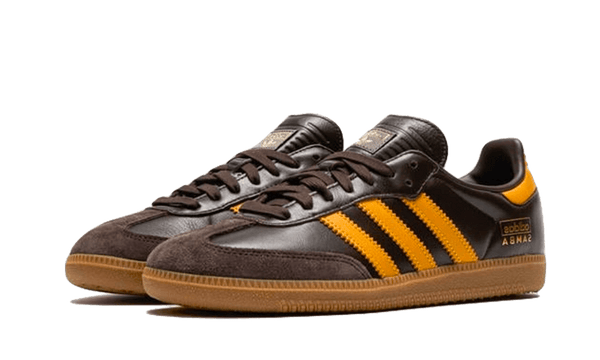 Samba OG Dark Brown Yellow - Kup oryginalne Samba OG Dark Brown Yellow - widok z drugiego boku - Sneakersy