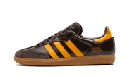 Adidas Samba OG Dark Brown Yellow czerwony-żółty - widok główny z boku | Saturaise.com