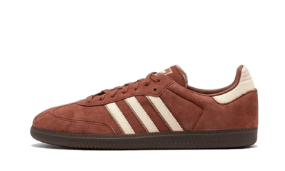 Adidas Samba OG Preloved Brown biały-czerwony - widok główny z boku | Saturaise.com