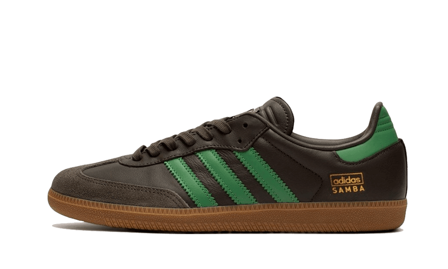 Adidas Samba OG Shadow Olive Green czarno-szary - widok główny z boku | Saturaise.com