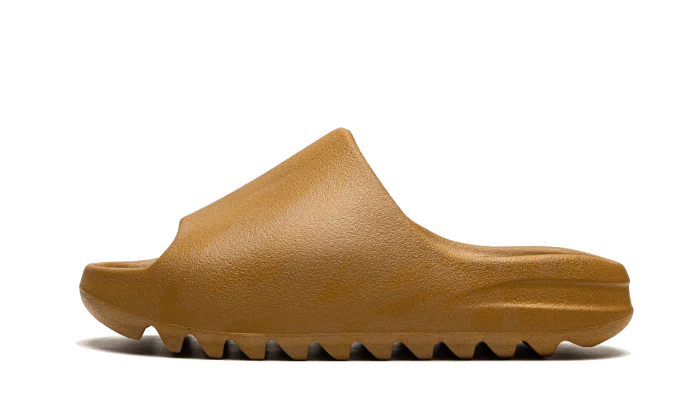 Adidas Yeezy Slide Ochre biały-brązowy - widok główny z boku | Saturaise.com