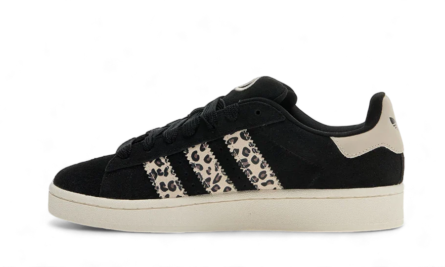 Yeezy Campus 00s Black Leopard czarny-beżowy - widok główny z boku | Saturaise.com