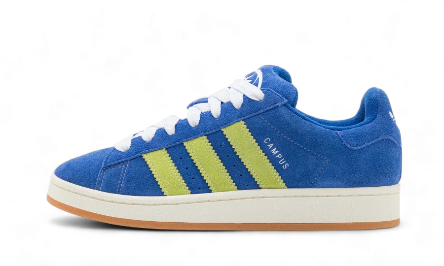 Yeezy Campus 00s Royal Blue Solar Yellow Gum czarno-niebieski - widok główny z boku | Saturaise.com