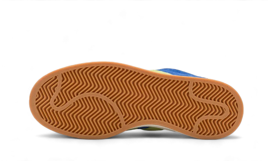 Buty Yeezy Campus 00s Royal Blue Solar Yellow Gum - widok z przodu - Rozmiary EU
