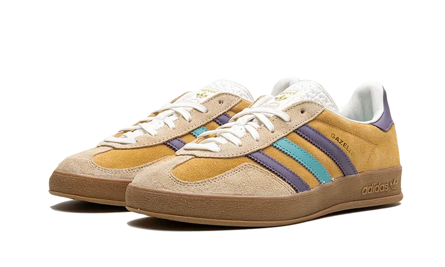 Kup oryginalne Gazelle Indoor Glow Orange Shadow Violet - widok z drugiego boku - Sneakersy