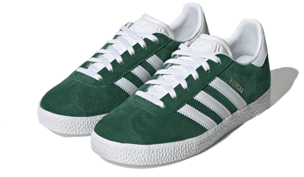 Gazelle Junior Dark Green White - Kup oryginalne Gazelle Junior Dark Green White - widok z drugiego boku - Sneakersy